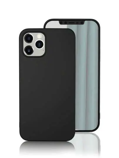 Silicone Soft Feeling Case For iPhone 14 Pro Max Black