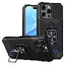 Military Grade All-In-One Ring Stand Card Case for Iphone 14 Pro Max