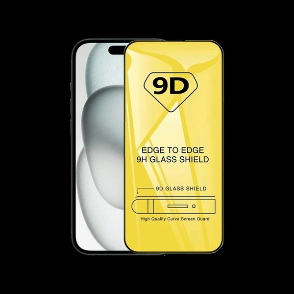 9D Full Cover 9H Premium Tempered Glass For iPhone 13 Mini Black 