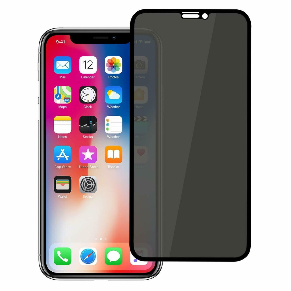 Anti Spy Privacy Tempered Glass For iPhone X / XS / 11 Pro 