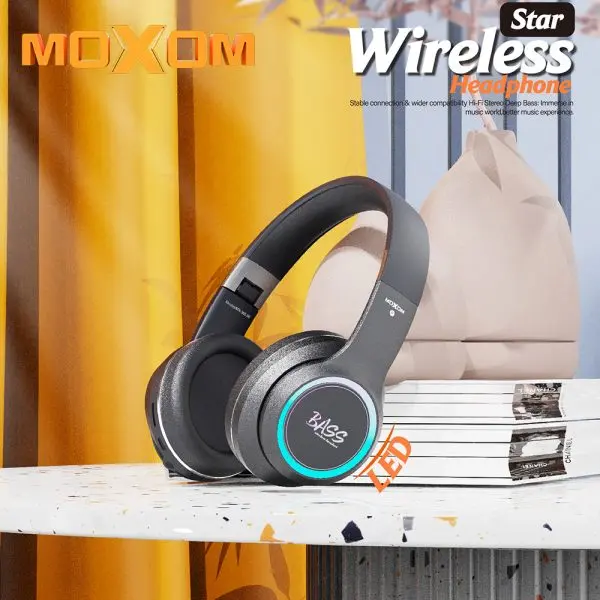 MOXOM MX-WL56 Star LED Wireless Headphone
